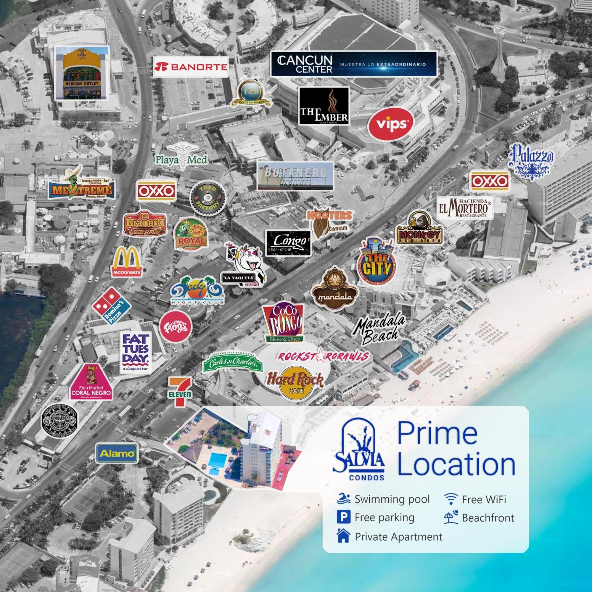 Paradise Beachfront & Nightlife Heart Cancún Extérieur photo
